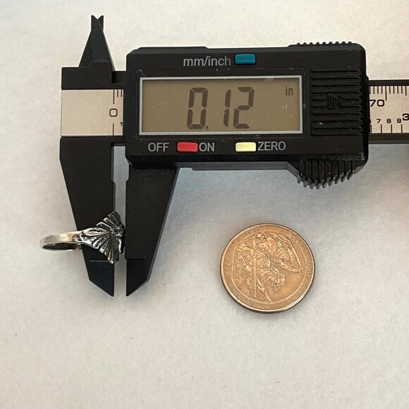 VTG Sterling Silver 925 Indian Chief Head Feathered Headdress Band Ring Sz 6 - Picture 15 of 16